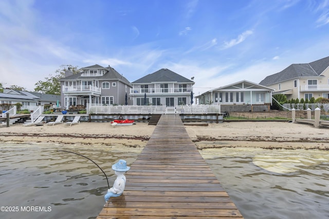 687 Princeton Ave, Brick, NJ 08724 - dock area with a residential view