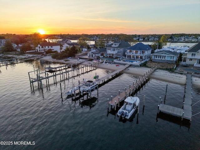 687 Princeton Ave, Brick, NJ 08724 - aerial view at dusk of a water view and a residential view