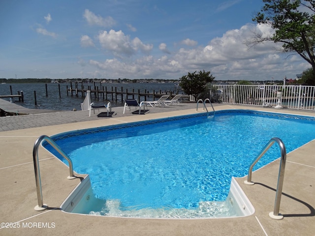 687 Princeton Ave, Brick, NJ 08724 - view of pool featuring fence and a patio area