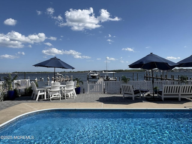 687 Princeton Ave, Brick, NJ 08724 - view of swimming pool with fence and a patio area