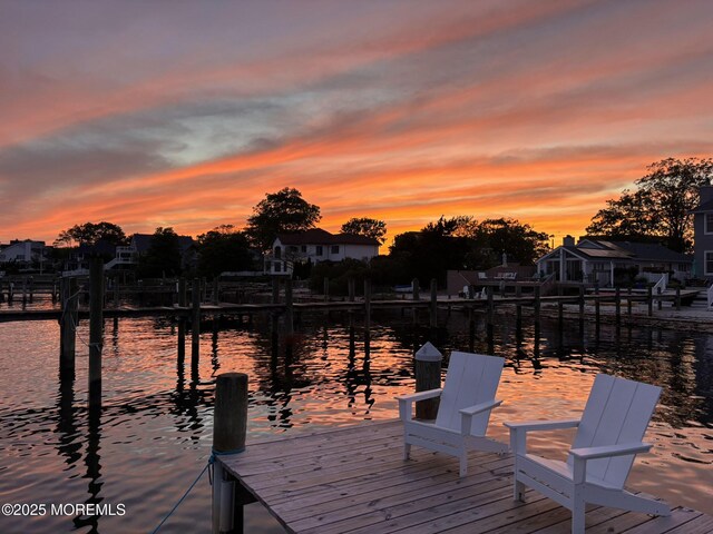 687 Princeton Ave, Brick, NJ 08724 - dock with a water view and a residential view