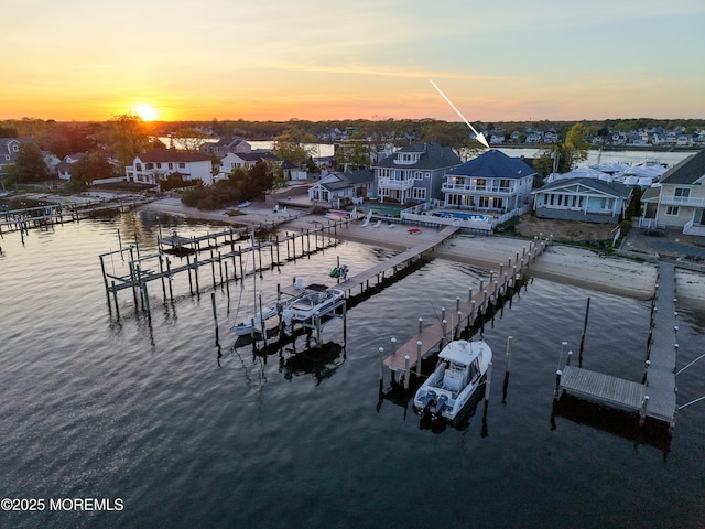 687 Princeton Ave, Brick, NJ 08724 - aerial view at dusk of a water view and a residential view