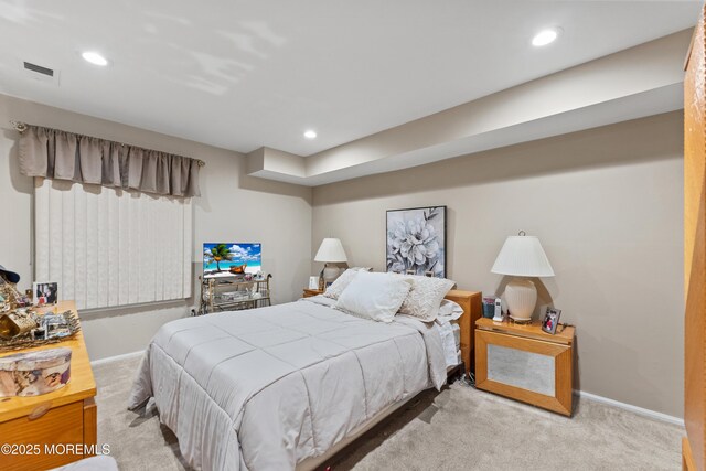 293 Gloucester Ct, Matawan, NJ 07747 - bedroom with carpet flooring, baseboards, and recessed lighting