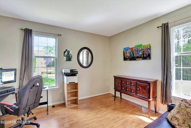 1041 Aumack Rd, Jackson, NJ 08527 - home office with light wood-style floors, plenty of natural light, and baseboards