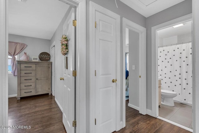 37 Bimini Rd, Brick, NJ 08723 - corridor with dark wood-style flooring and baseboards
