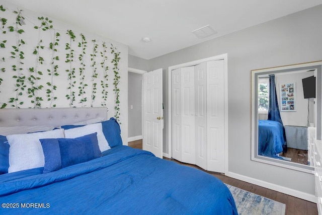 37 Bimini Rd, Brick, NJ 08723 - bedroom with baseboards, wood finished floors, and a closet