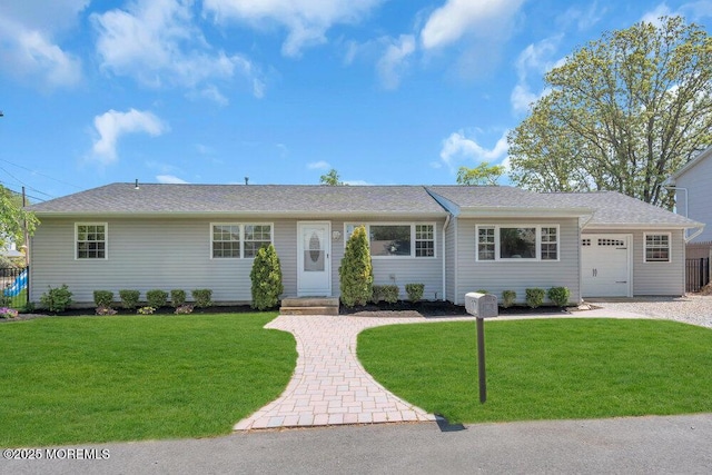 37 Bimini Rd, Brick, NJ 08723 - ranch-style home featuring a garage, a front lawn, and driveway