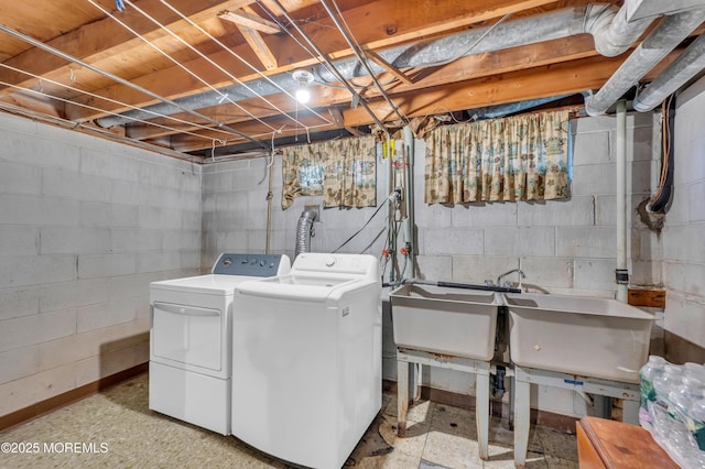 washroom featuring separate washer and dryer