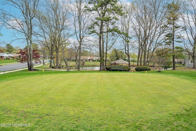 1154A Argyll Cir, Lakewood, NJ 08701 - view of yard with a putting green and a water view