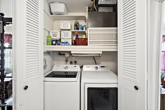1154A Argyll Cir, Lakewood, NJ 08701 - washroom featuring washer and dryer and healthy amount of natural light