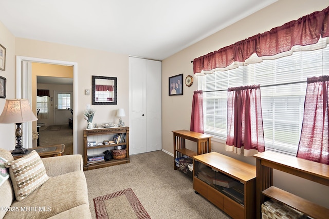 1154A Argyll Cir, Lakewood, NJ 08701 - carpeted living area featuring baseboards