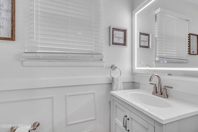 bathroom with vanity