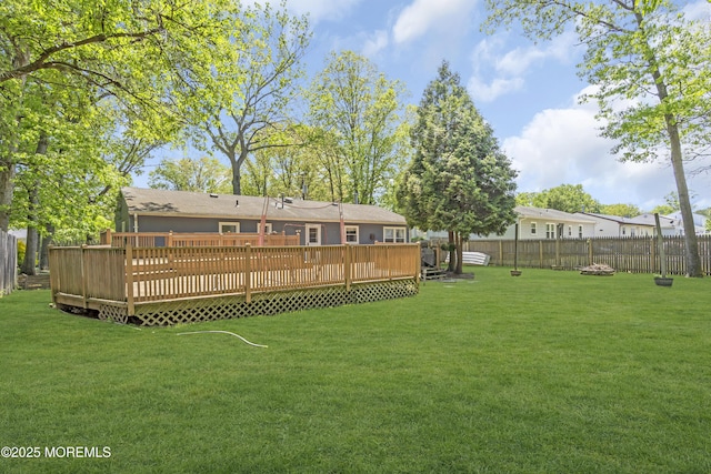 2465 Woodland Rd, Manchester, NJ 08759 - view of yard featuring a deck