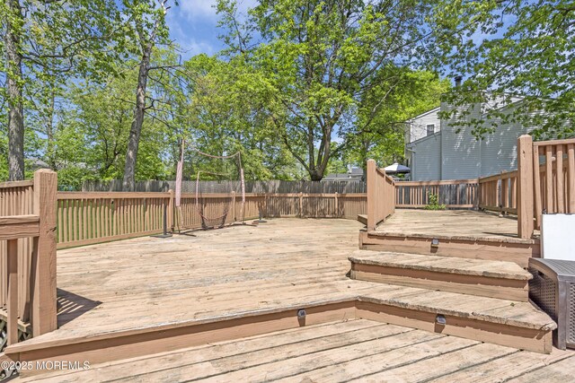 2465 Woodland Rd, Manchester, NJ 08759 - wooden deck with a fenced backyard