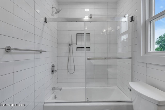 523 Norwood Ave, Long Branch, NJ 07740 - bathroom with enclosed tub / shower combo and toilet