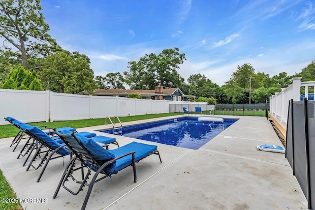 523 Norwood Ave, Long Branch, NJ 07740 - view of swimming pool featuring a fenced backyard and a patio area