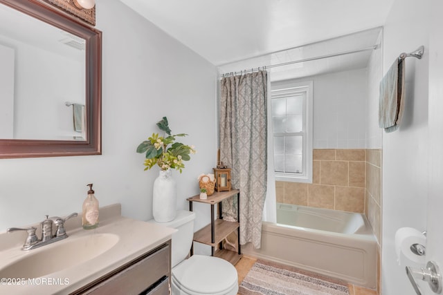 1042 Maxim Southard Rd, Howell, NJ 07731 - full bath with toilet, vanity, and shower / bath combo