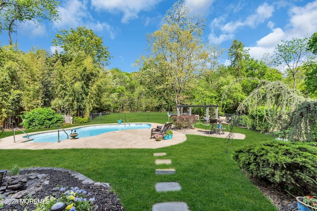 1042 Maxim Southard Rd, Howell, NJ 07731 - view of pool featuring a patio area and a pergola