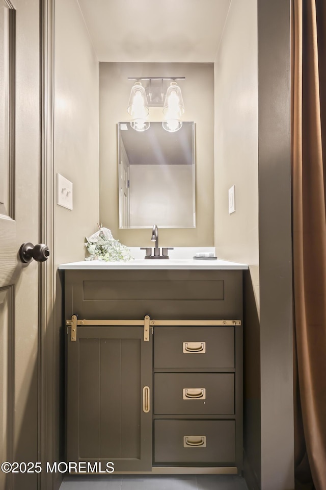 bathroom featuring vanity