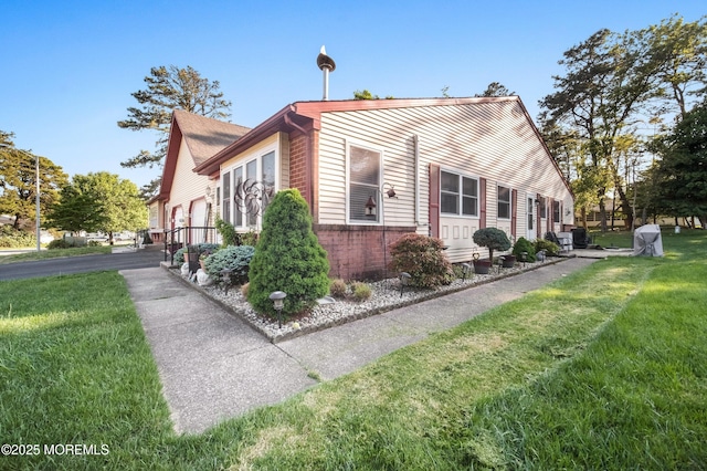 17B Drake St, Whiting, NJ 08759 - view of home's exterior featuring brick siding and a lawn