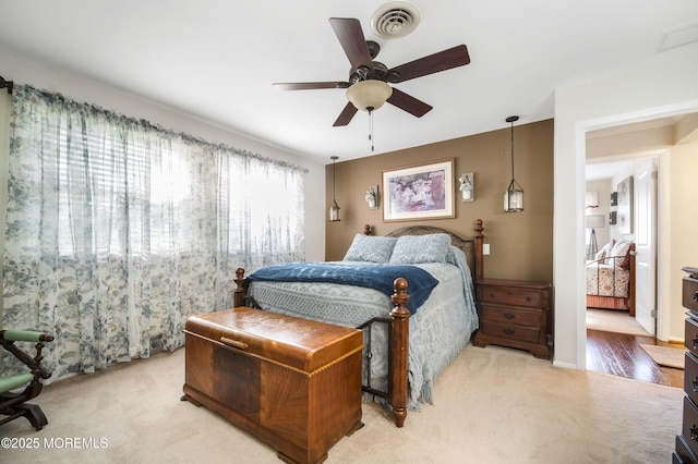 17B Drake St, Whiting, NJ 08759 - bedroom with light colored carpet and a ceiling fan