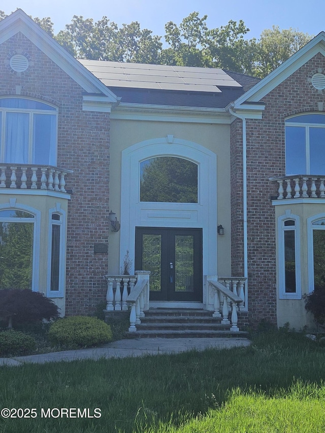 1979 Pamela Ct, Toms River, NJ 08755 - property entrance featuring brick siding and french doors