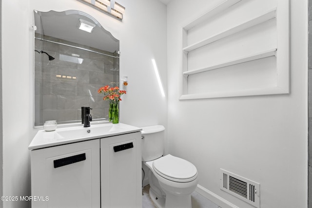 15 Lark Ln, Brick, NJ 08724 - full bath featuring toilet, vanity, baseboards, and a tile shower