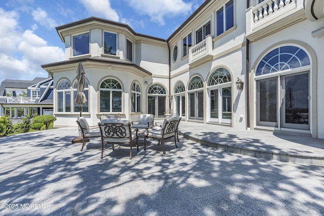 1015 Forrest Rd, Brielle, NJ 08730 - view of patio / terrace with an outdoor hangout area and a balcony