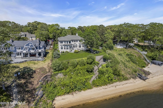 1015 Forrest Rd, Brielle, NJ 08730 - aerial view of property and surrounding area with a tree filled landscape