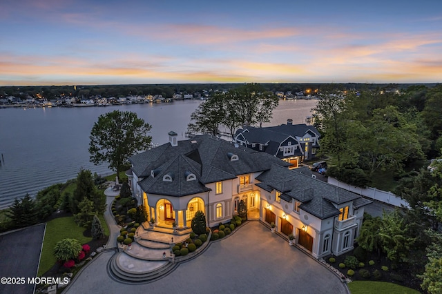 1015 Forrest Rd, Brielle, NJ 08730 - aerial view at dusk of a water view