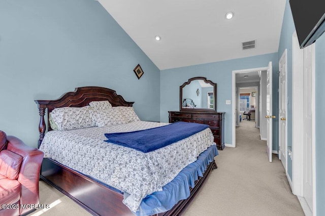 59 Inwood Dr, Manalapan, NJ 07726 - bedroom with light carpet, recessed lighting, baseboards, and a closet