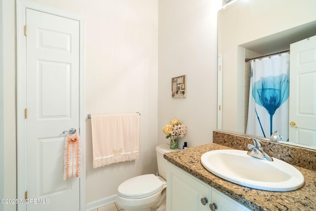 7 Salem Ct, Barnegat, NJ 08005 - full bathroom with toilet, vanity, and a shower with curtain