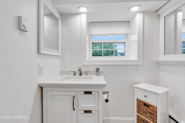 bathroom with vanity