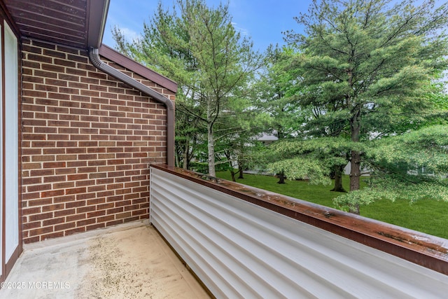 view of balcony