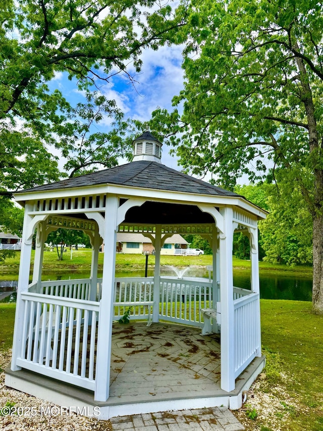 16B Robin St Unit 16B, Manchester, NJ 08759 - view of home's community with a gazebo and a water view