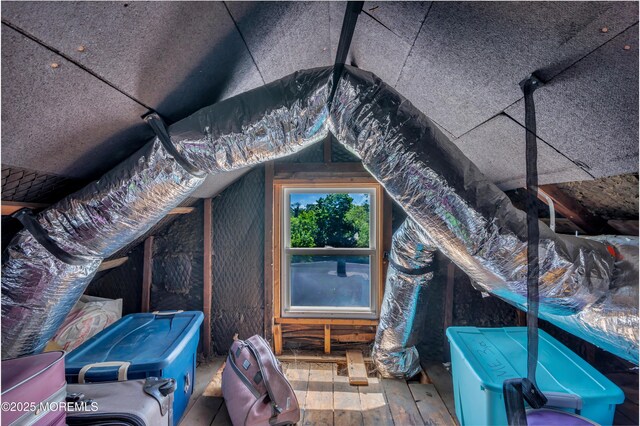 view of attic
