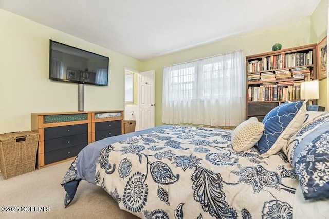 bedroom with carpet