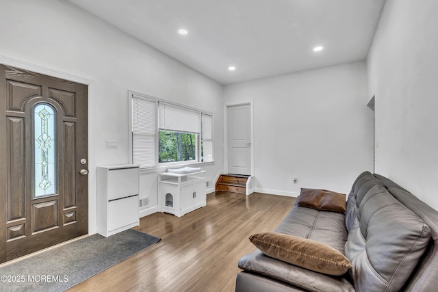 441 E Bird Village Rd, Jackson, NJ 08527 - living area with wood finished floors, recessed lighting, and baseboards