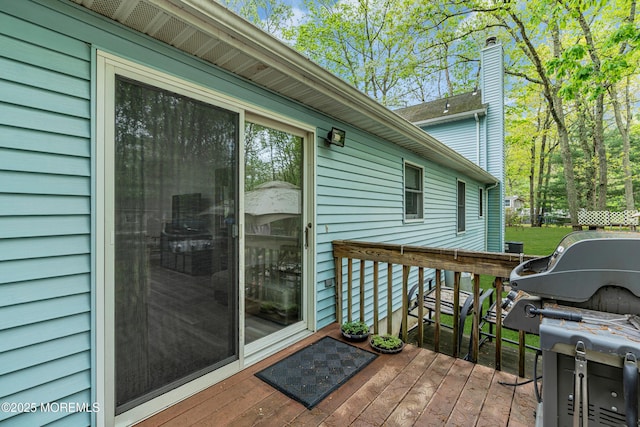 441 E Bird Village Rd, Jackson, NJ 08527 - wooden terrace featuring grilling area
