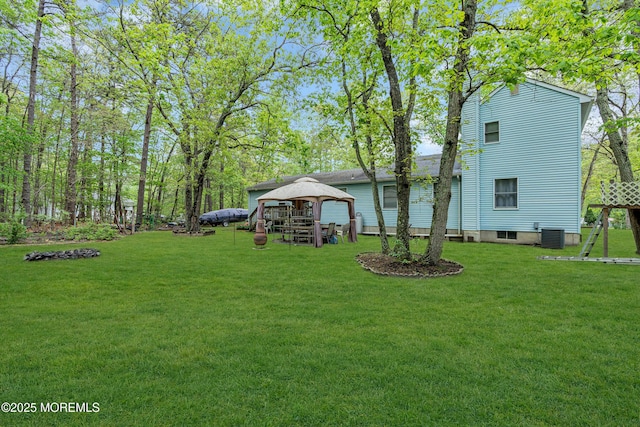 441 E Bird Village Rd, Jackson, NJ 08527 - view of grassy yard with a gazebo and cooling unit