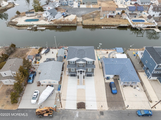 42 W Mohawk Dr, Little Egg Harbor, NJ 08087 - aerial perspective of suburban area with a nearby body of water