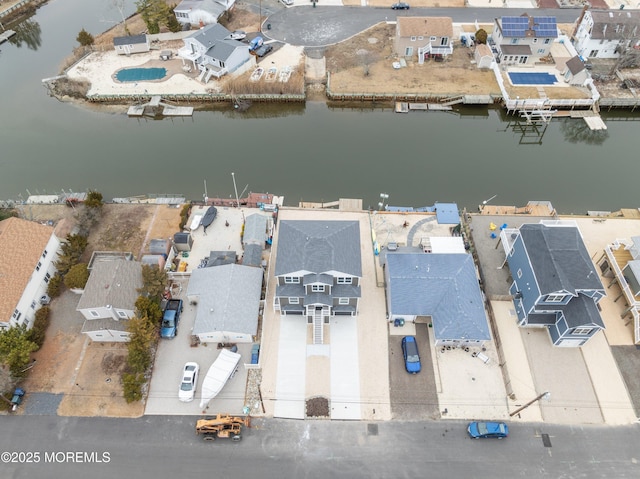 42 W Mohawk Dr, Little Egg Harbor, NJ 08087 - aerial perspective of suburban area featuring a large body of water