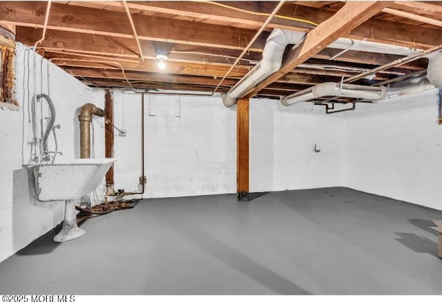 1031 3rd Ave, Asbury Park, NJ 07712 - view of unfinished basement