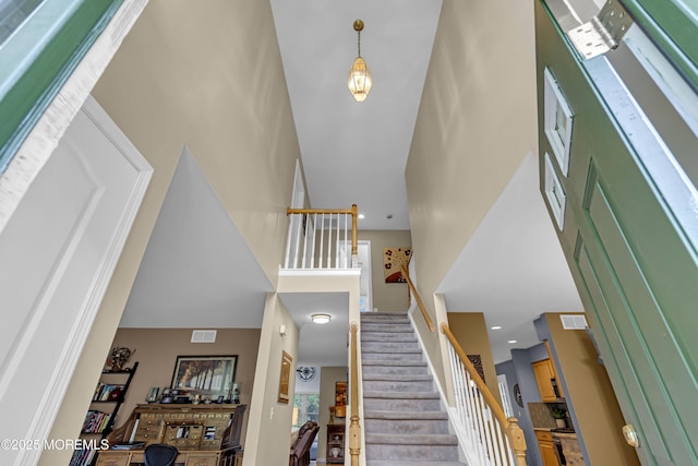 13 Dori Ln, Barnegat, NJ 08005 - stairs with a high ceiling