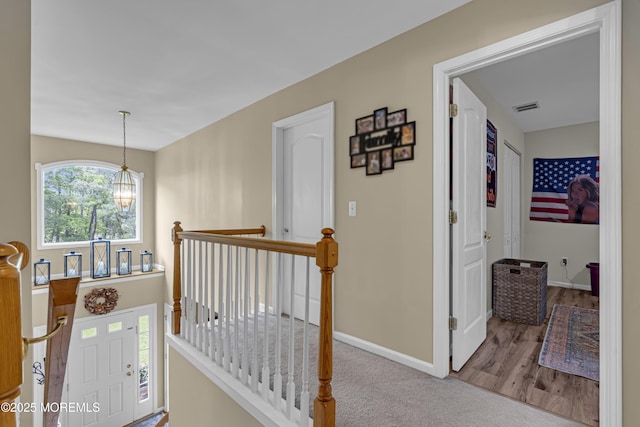 13 Dori Ln, Barnegat, NJ 08005 - corridor with an upstairs landing, baseboards, and carpet flooring