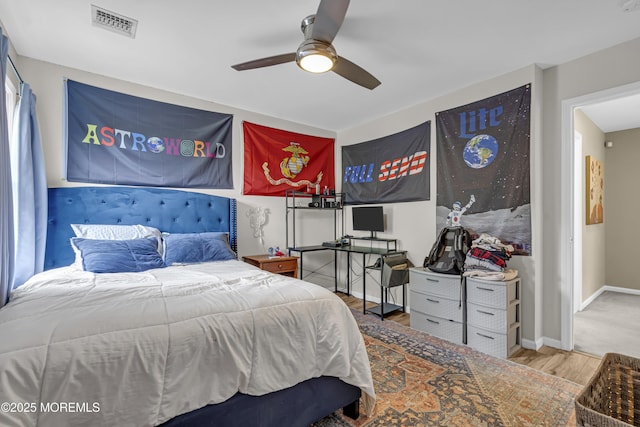 13 Dori Ln, Barnegat, NJ 08005 - bedroom featuring wood finished floors and a ceiling fan
