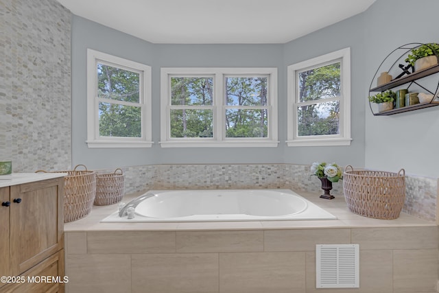 13 Dori Ln, Barnegat, NJ 08005 - bathroom featuring vanity and a garden tub