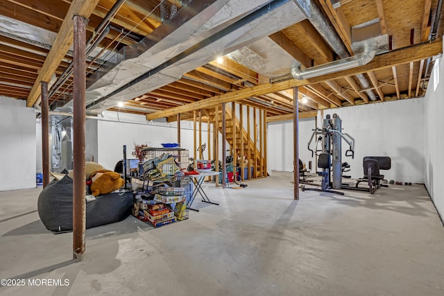 13 Dori Ln, Barnegat, NJ 08005 - unfinished below grade area featuring stairs