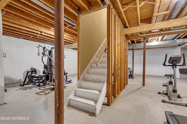13 Dori Ln, Barnegat, NJ 08005 - unfinished below grade area with stairway