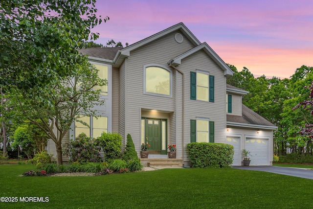13 Dori Ln, Barnegat, NJ 08005 - view of front facade featuring driveway, a front yard, and roof with shingles